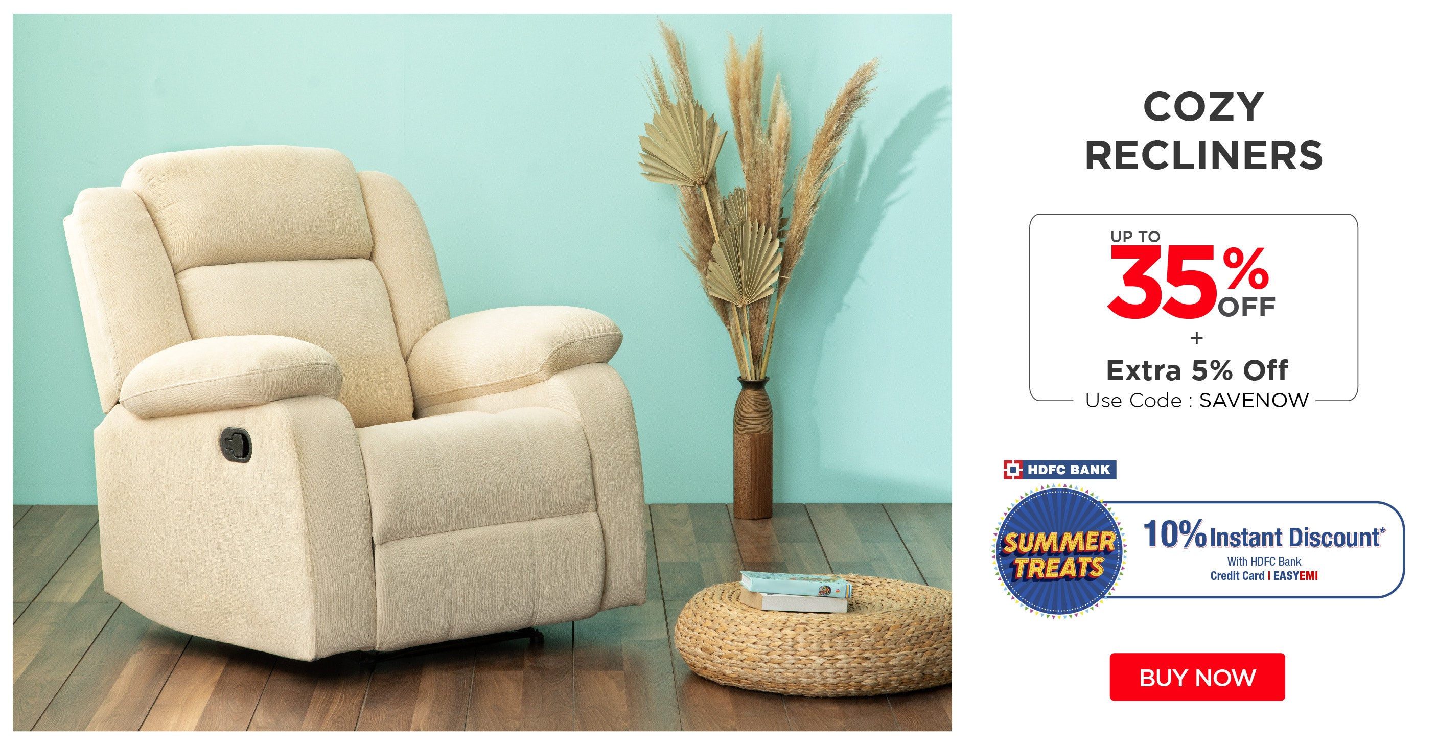 Recliner Chair  Get Upto 25% OFF On Recliner Sofas March 23, 2024 –  Duroflex