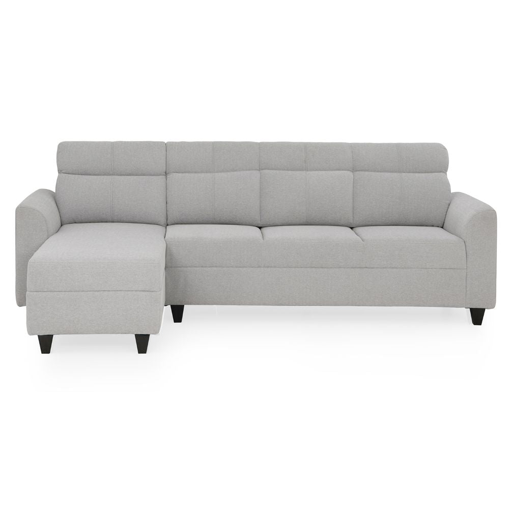 Buy L Shape Zivo Plus Cloudy Gray Fabric Sofa Set Online at Best Price  March 20, 2024 – Duroflex