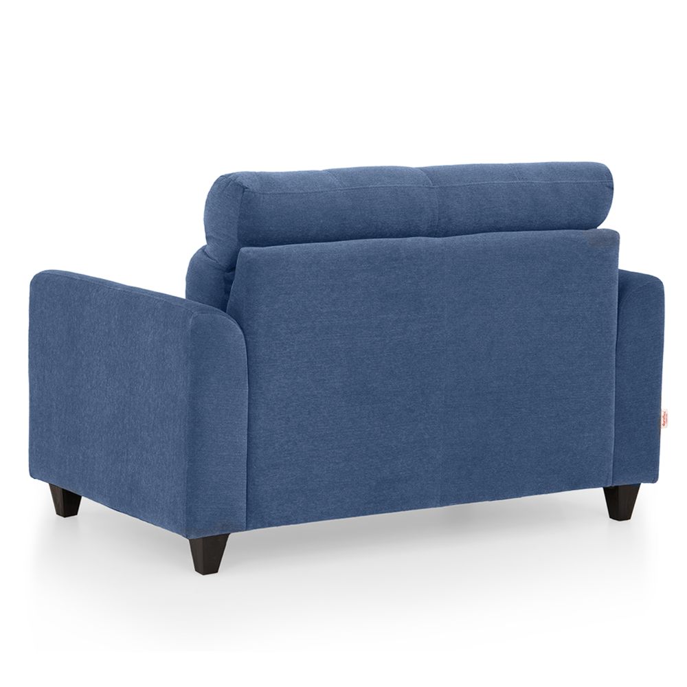 Zivo Plus Twilight Blue Fabric 2 Seater Sofa with Lounger