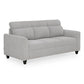 Zivo Plus Cloudy Gray Fabric Sofa Set 3 Seater Sofa