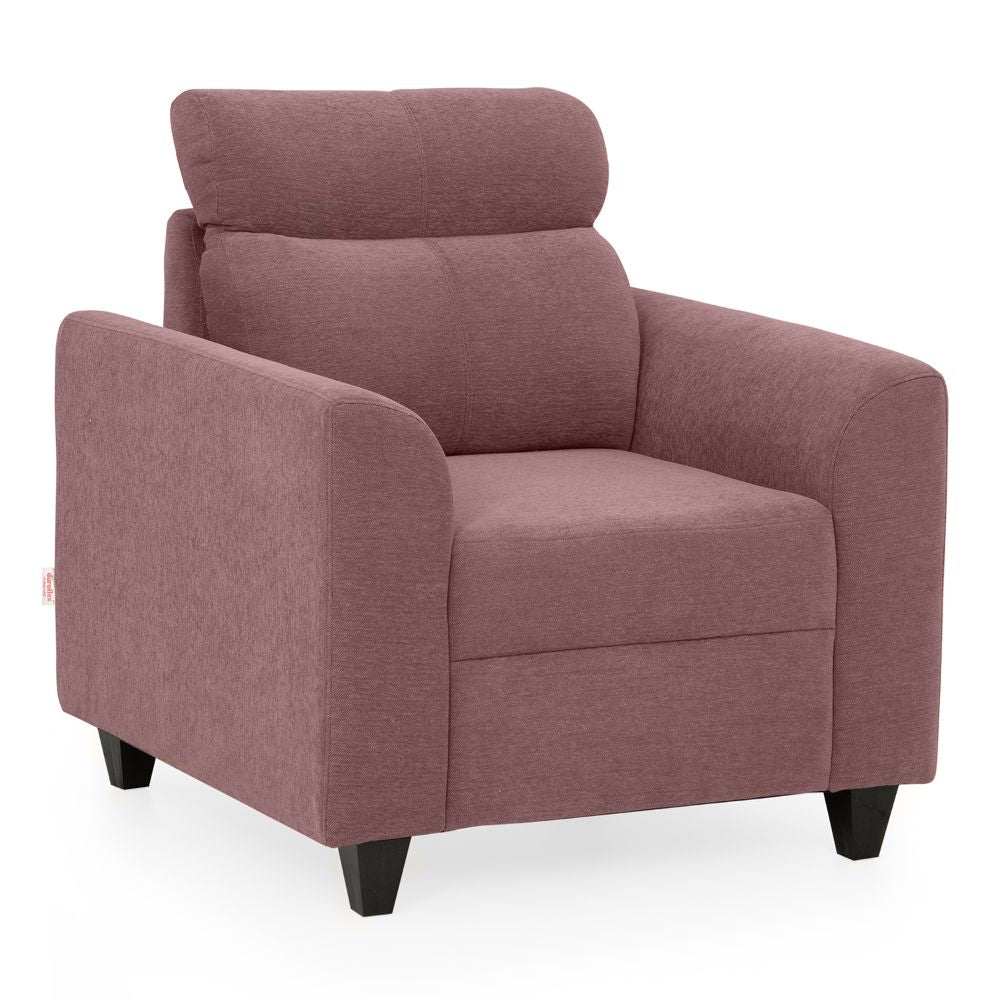 Zivo Plus Dusky Pink Fabric 1 seater Sofa