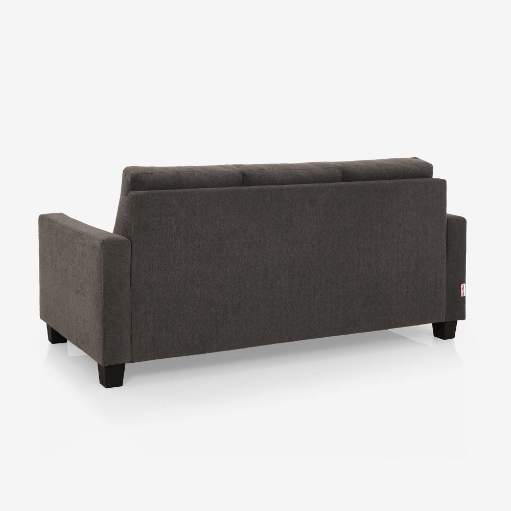 Ease Grey Fabric 3 Seater Sofa