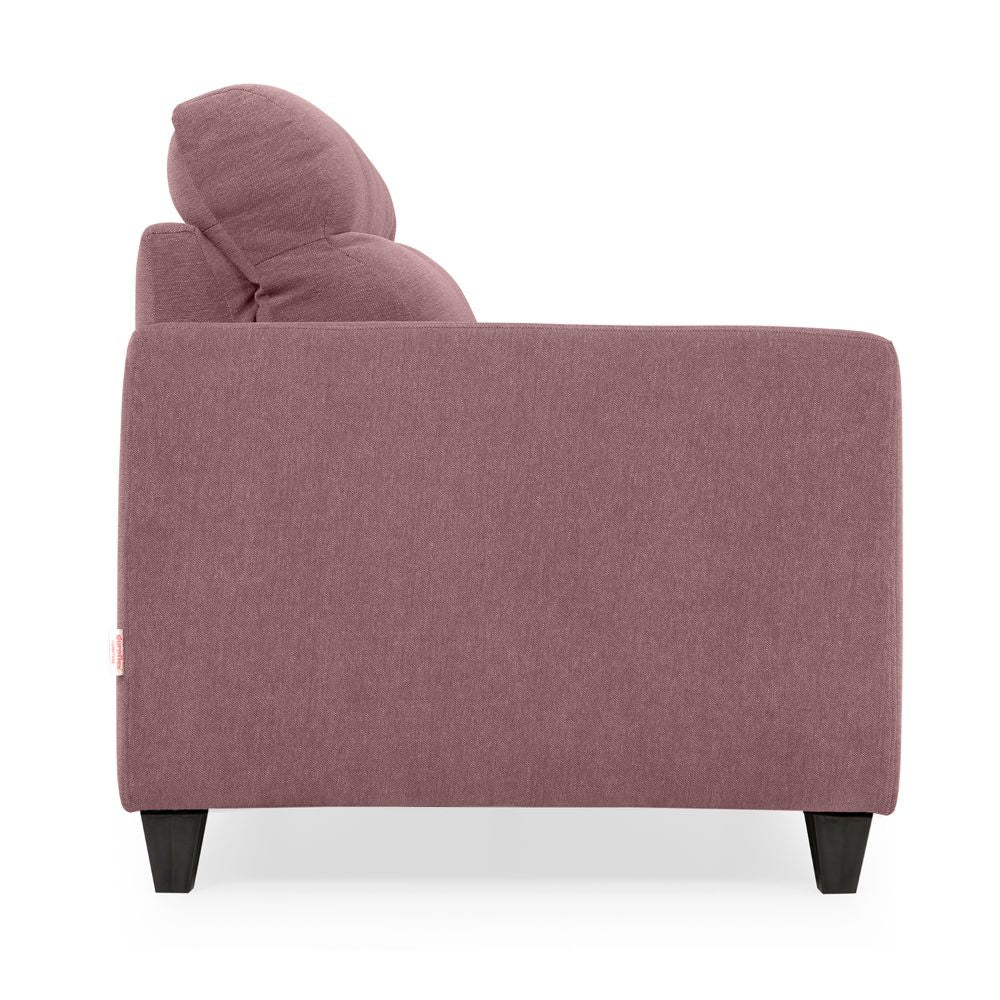 Zivo Plus Dusky Pink Fabric Sofa Set 3 Seater Sofa with Lounger