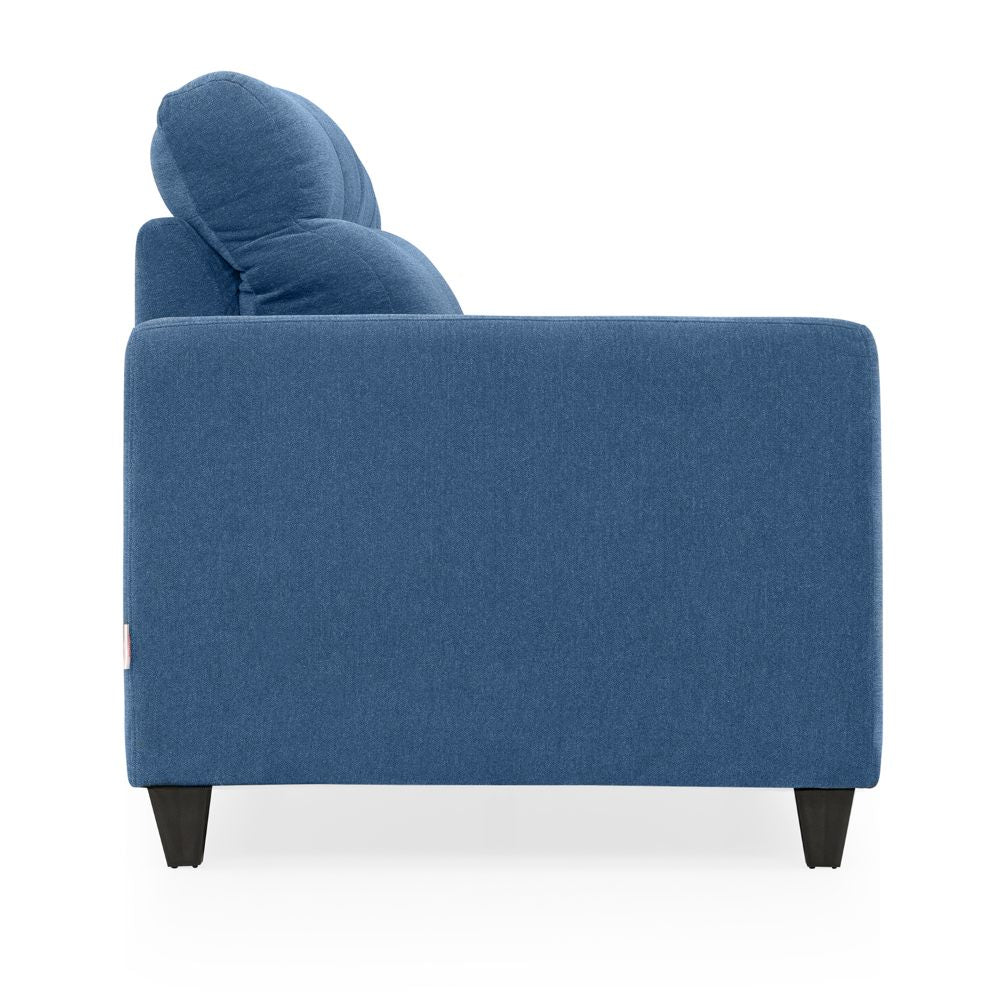 Zivo Plus Twilight Blue Fabric 2 Seater Sofa with Lounger