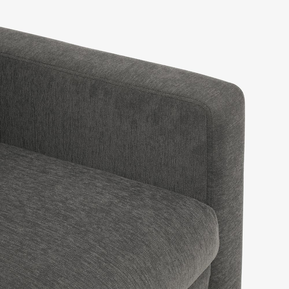 Ease Grey Fabric 3 Seater Sofa