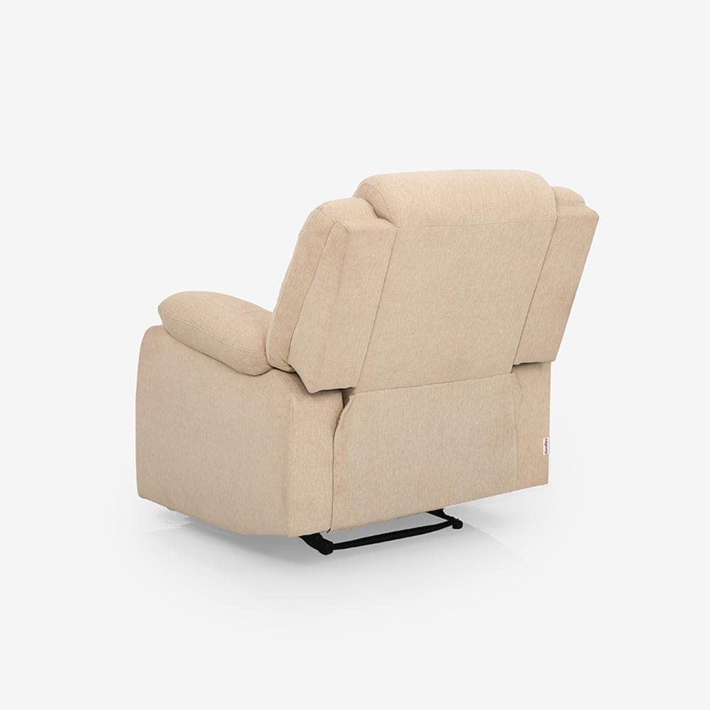 Avalon Beige Fabric Recliner