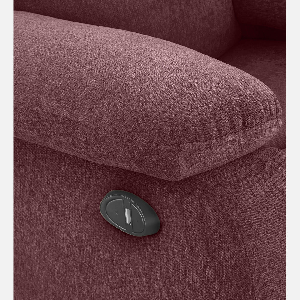 Avalon Motorized Fabric Recliner | 1 seater | Pink | Duroflex Furniture