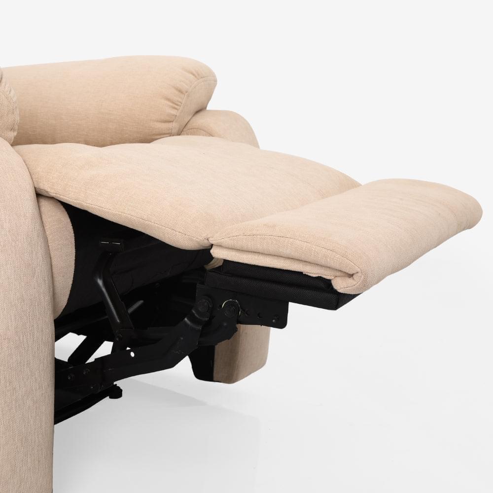 Avalon Beige Fabric Recliner