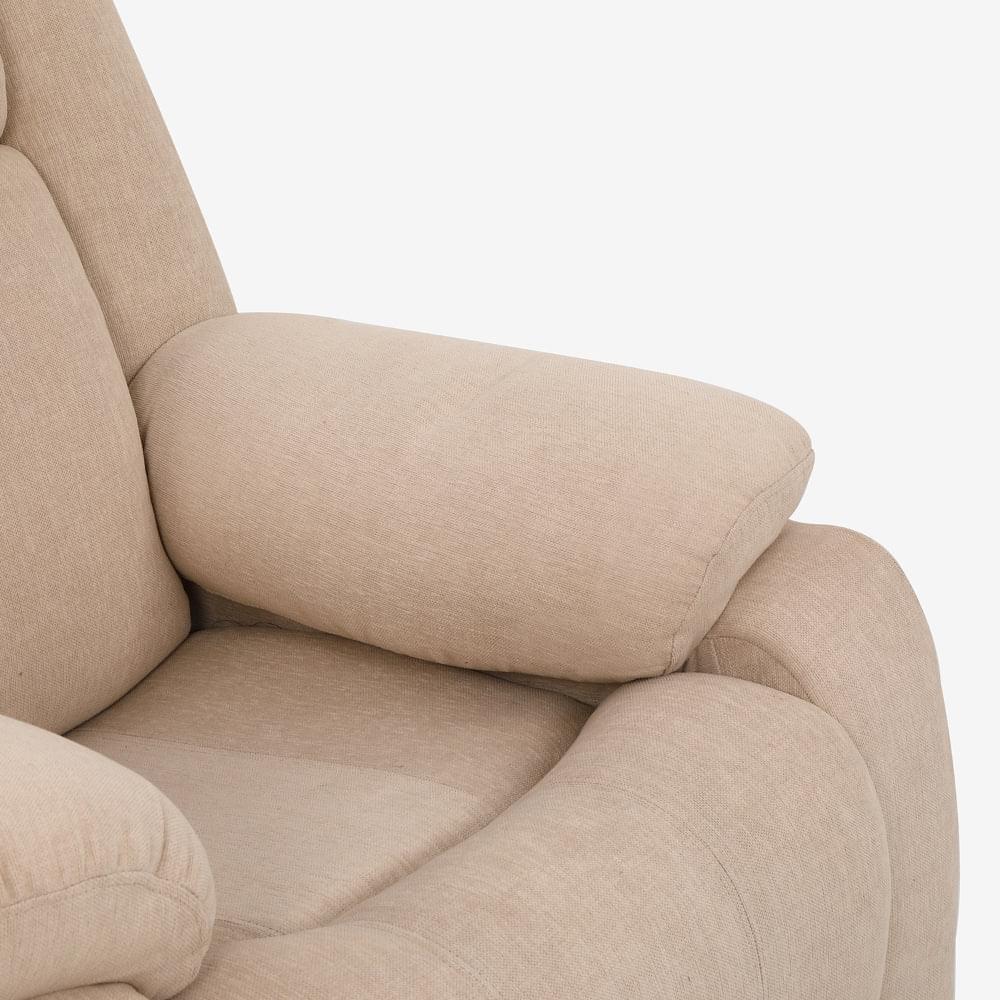 Avalon Beige Fabric Recliner