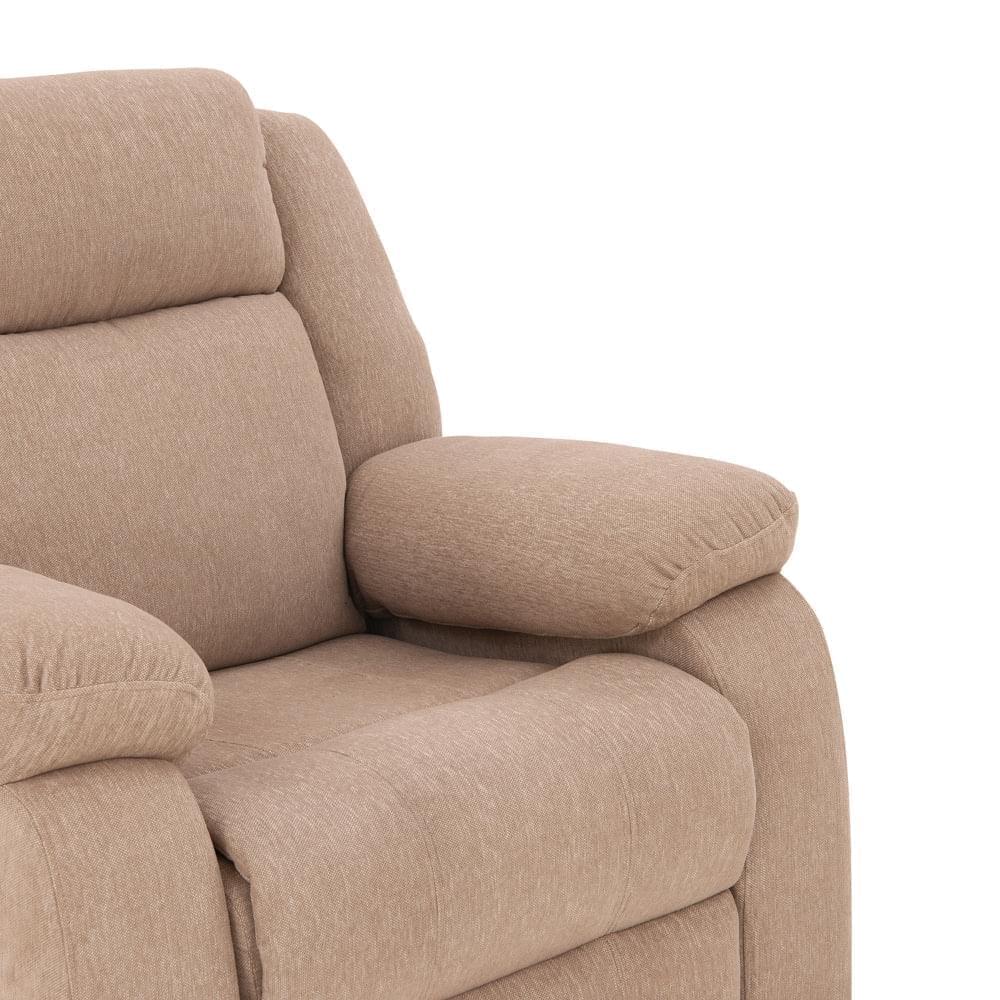 Avalon - Rocking & Rotating Fabric Recliner |  1 seater | Plaster Brown |  Duroflex Furniture