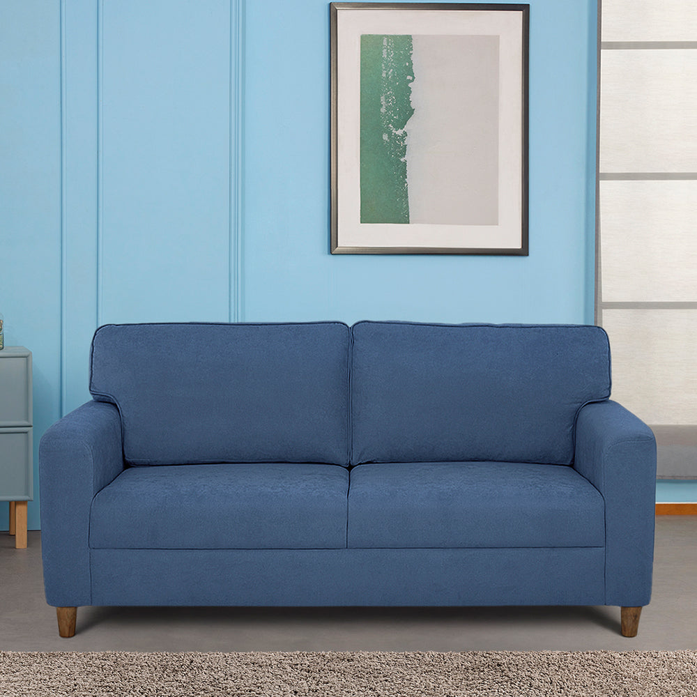 Utopia Fabric Sofa | 3 seater | Blue |  Duroflex Furniture