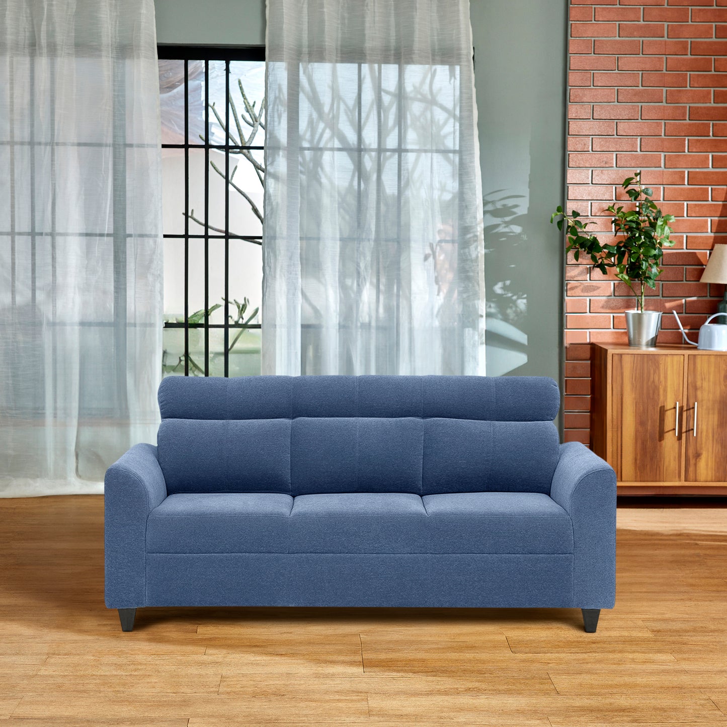 Zivo Plus Sofa Lounger | 3 seater | Twilight Blue |  Duroflex Furniture