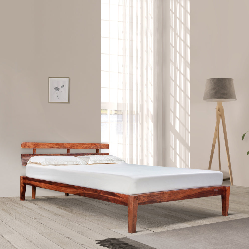 Admire Sheesham Wood Bed With Storage | Solid wood | Traditional design | Duroflex Furniture