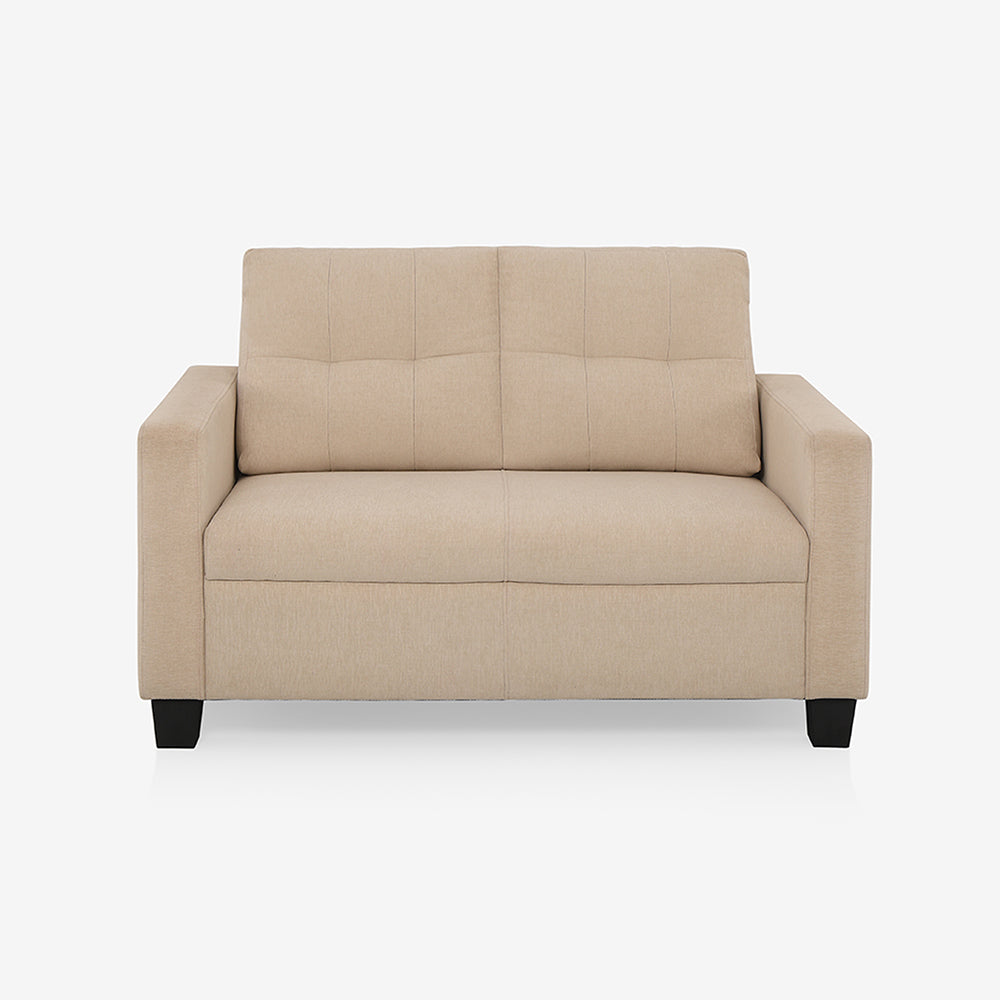 Ease Fabric Sofa | 2 seater | Beige |  Duroflex Furniture