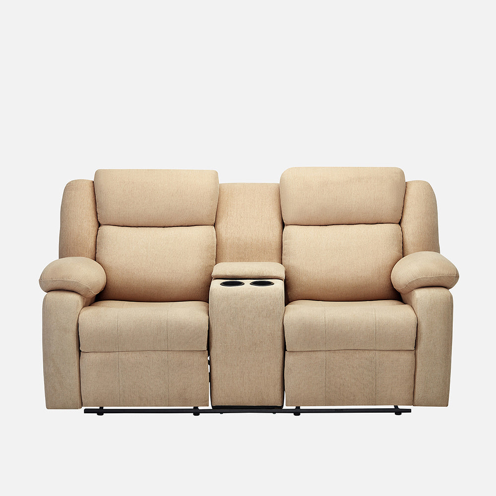 Avalon Twin Fabric Recliner |  2 seater | Beige |  Duroflex Furniture
