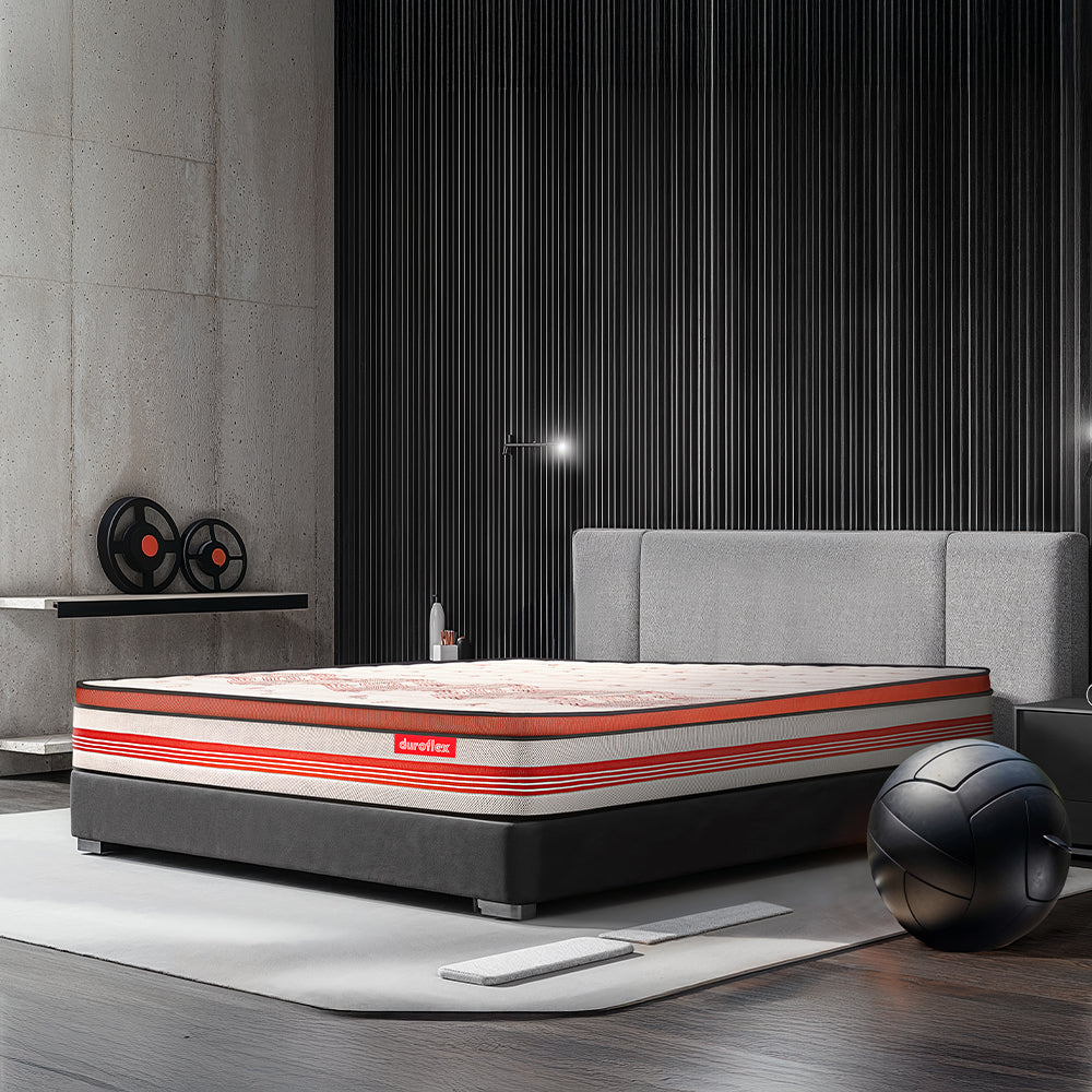 Boltt Plus Spring Mattress with Euro Top| Modern design | Duroflex