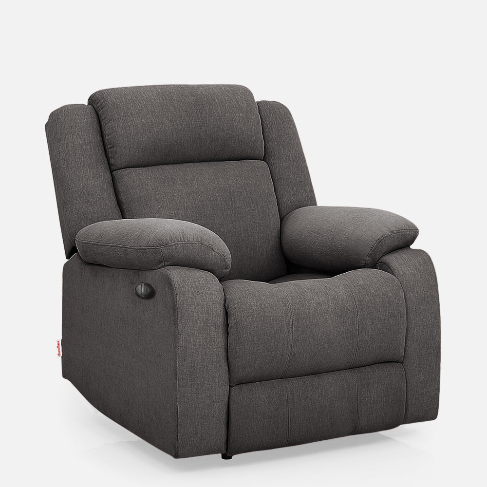 Avalon Motorized Electric Powered  Fabric Recliner |  1 seater | Grey |  Duroflex Furniture