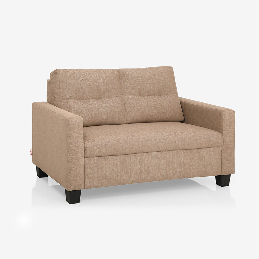 Ease Fabric Sofa | 2 seater | Brown |  Duroflex Furniture