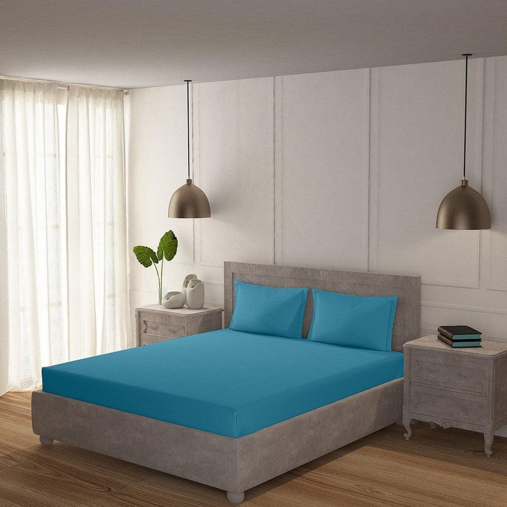 Blue Moon 100% Cotton 200 TC Solid Bedsheet Set