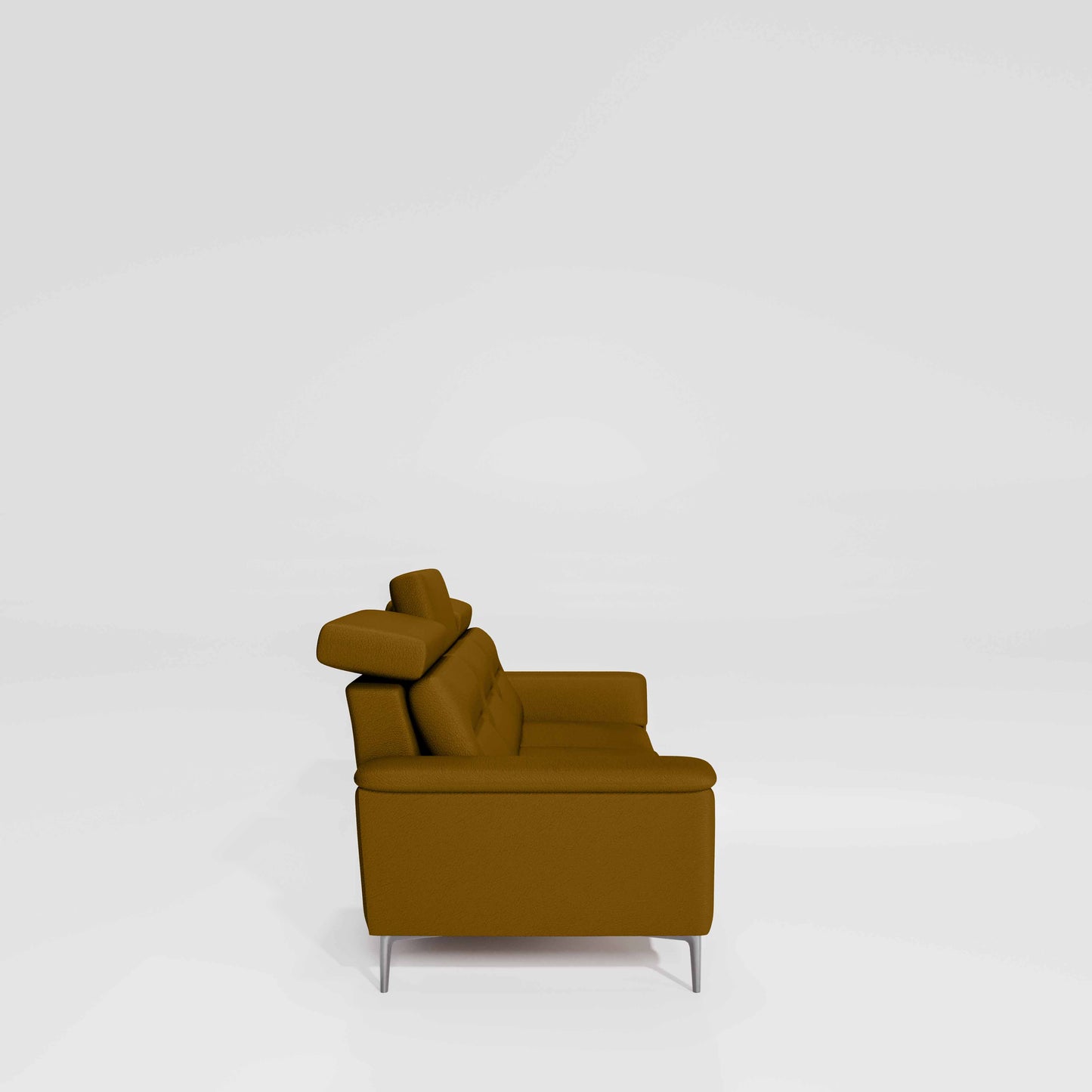 Cresendo 3 Seater Leatherette fabric - Golden Orange