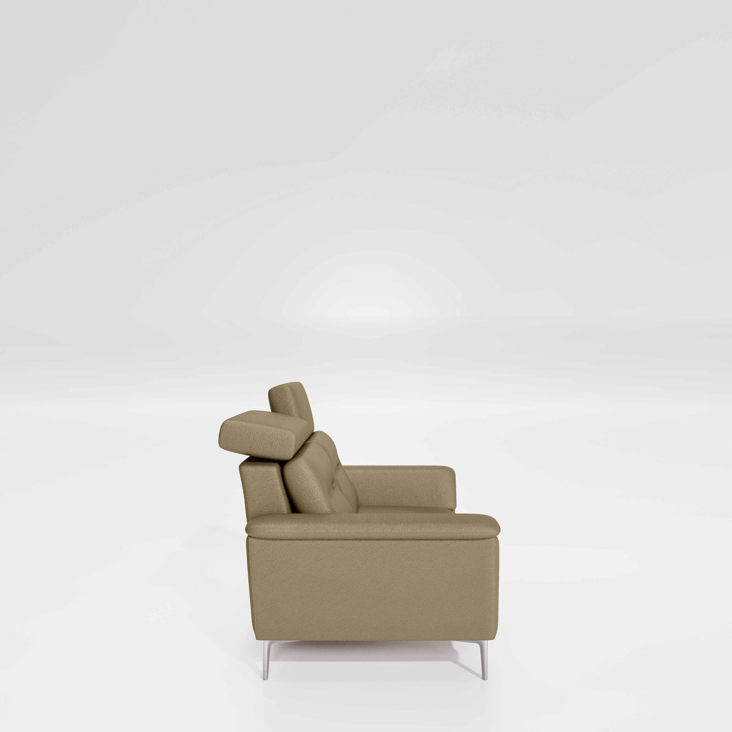 Cresendo 2 Seater Leatherette fabric - Pebble