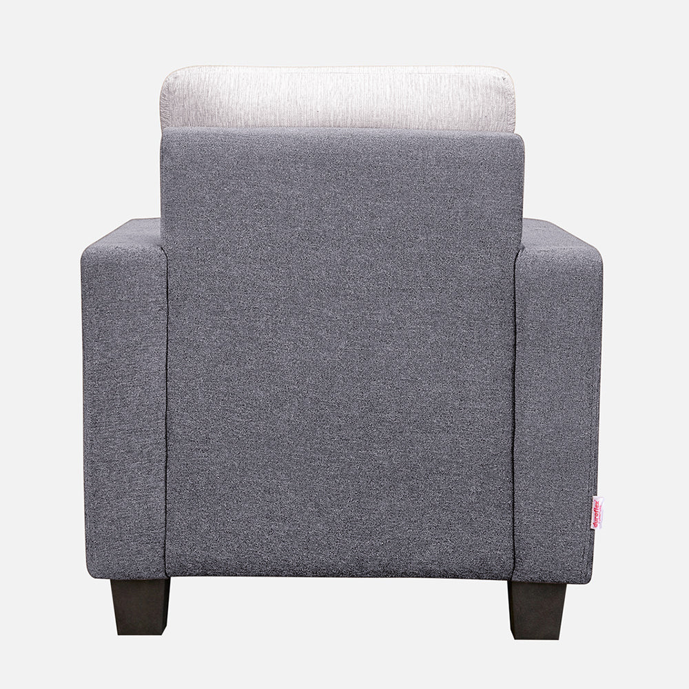 Ease Fabric Sofa | 1 seater | Cool Grey | Duroflex Furniture