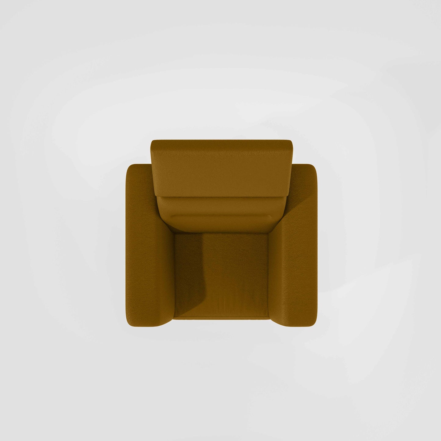 Cresendo 1 Seater Leatherette fabric - Golden Orange