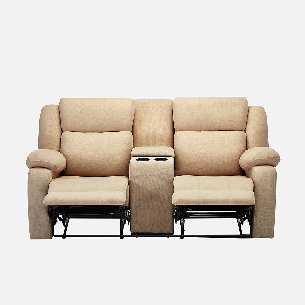 Avalon Twin Fabric Recliner |  2 seater | Beige |  Duroflex Furniture