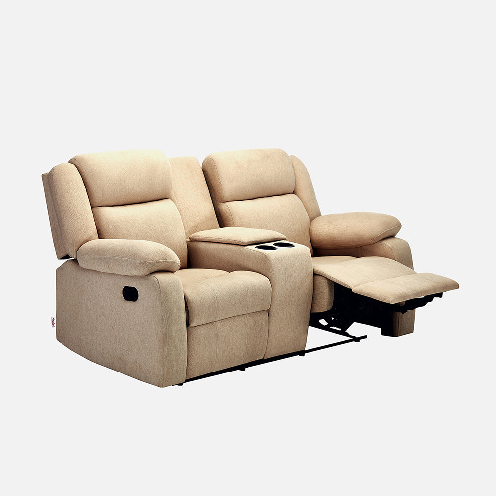 Avalon Twin Fabric Recliner |  2 seater | Beige |  Duroflex Furniture