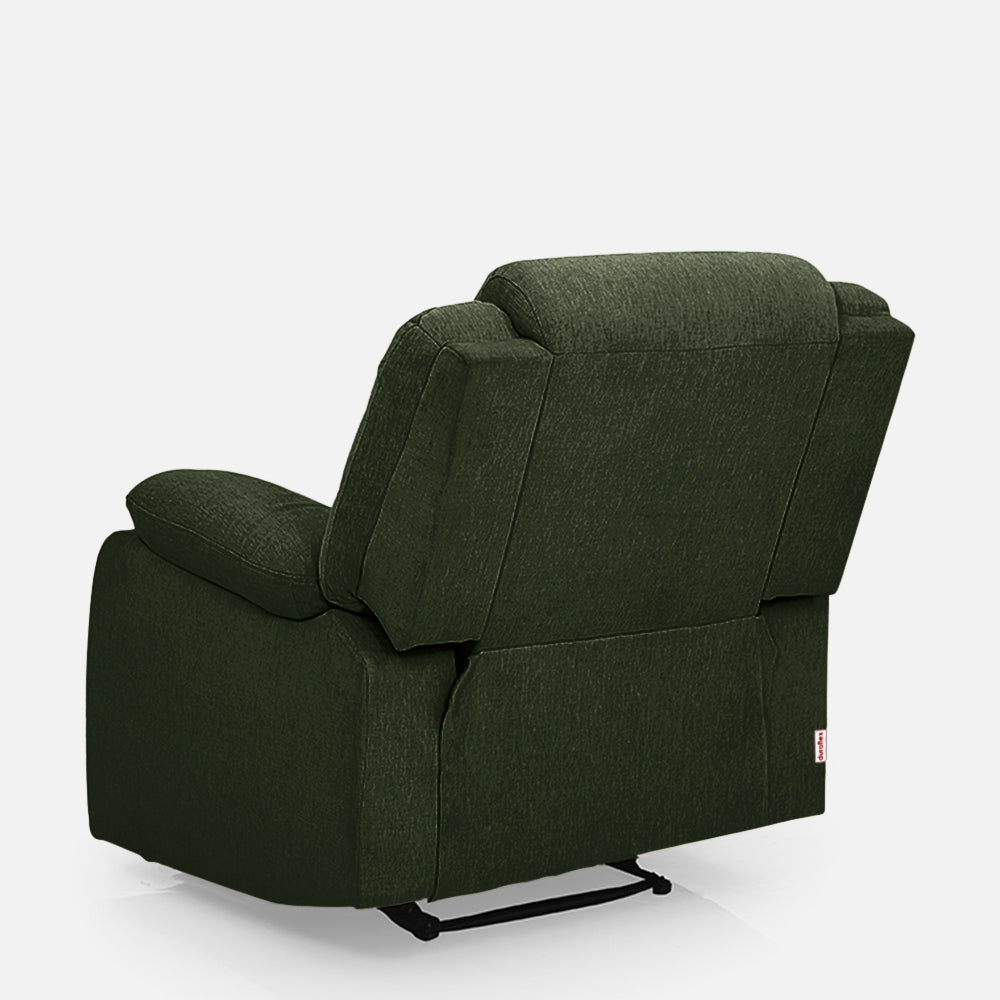 Avalon Motorized Electric Powered Fabric Recliner | 1 seater | Sap Green | Duroflex Furniture