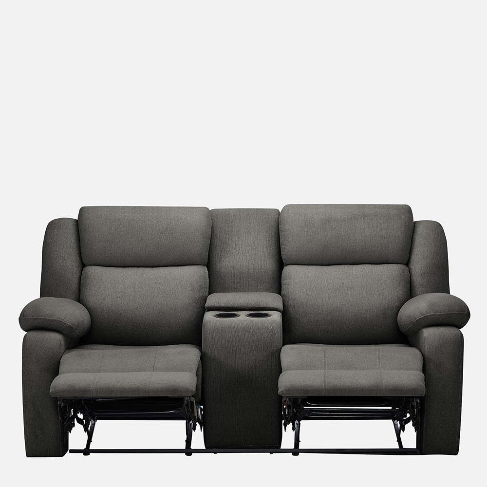 Avalon Twin Fabric Recliner |  2 seater | Grey |  Duroflex Furniture
