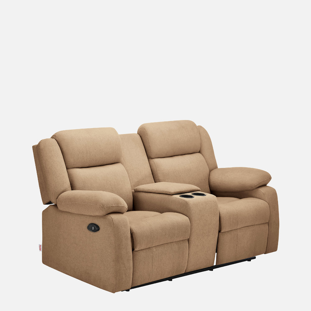 Ease Plaster Brown Fabric Sofa cum Bed