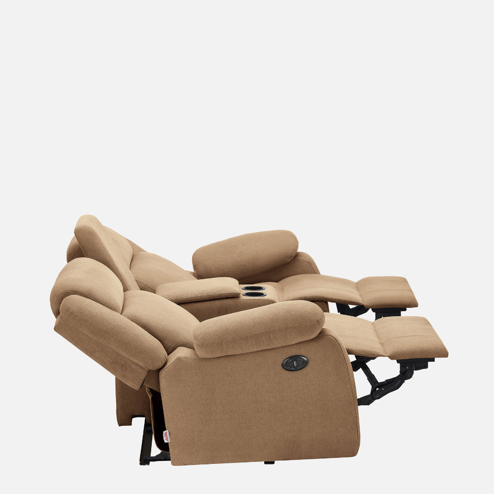 Ease Plaster Brown Fabric Sofa cum Bed