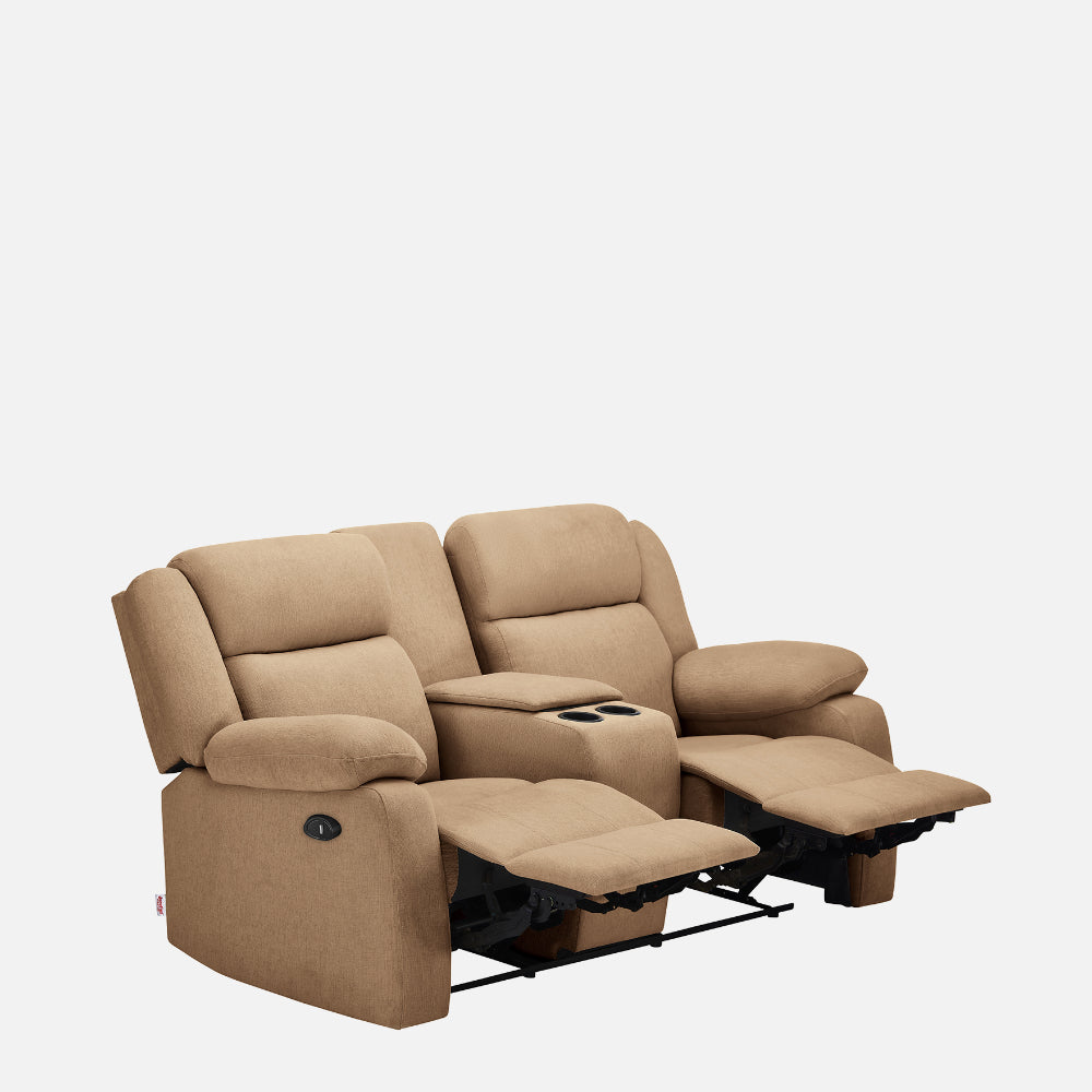 Ease Plaster Brown Fabric Sofa cum Bed