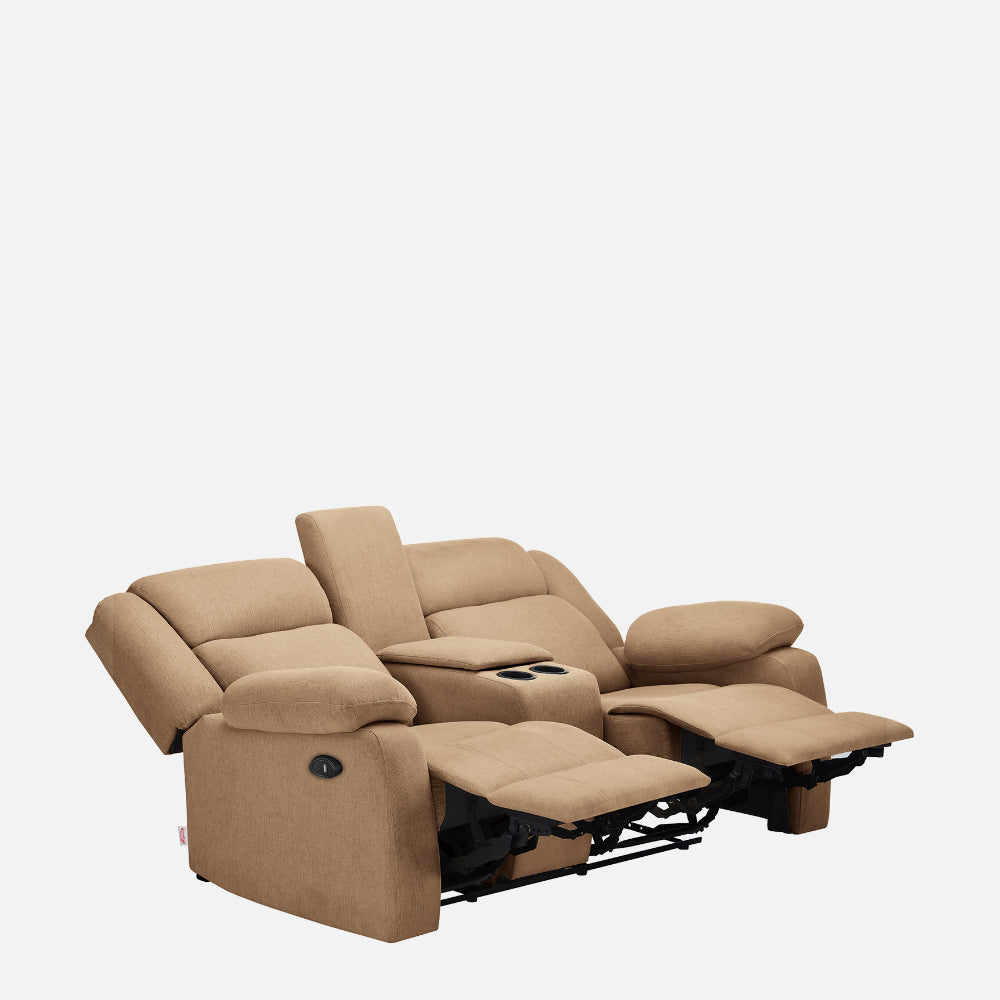Ease Plaster Brown Fabric Sofa cum Bed