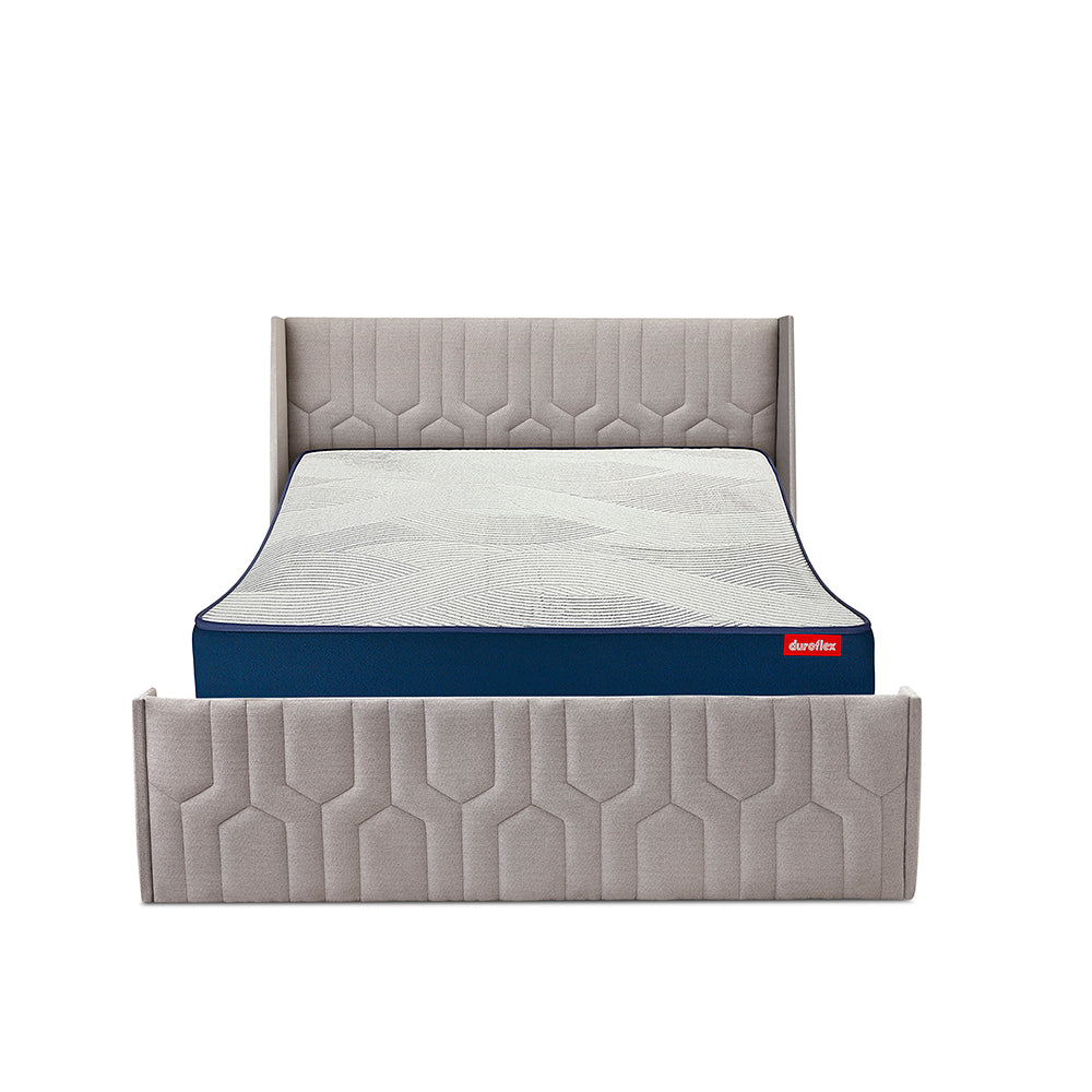 Wave Plus Adjustable Bed with Tranquil Upholstered Bed and Mattress |Duroflex |Furniture