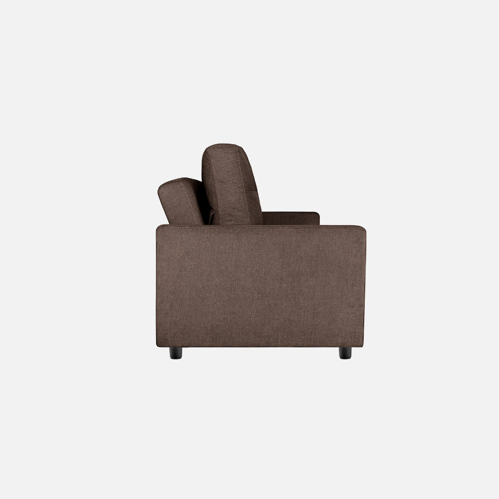Ease Fabric Sofa cum Bed | 3 seater | Saddle Brown |  Duroflex Furniture