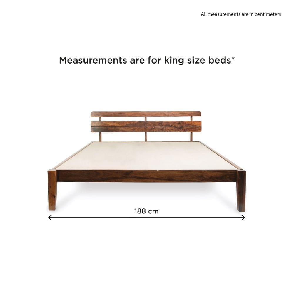 Admire Sheesham Wood Bed With Storage | Solid wood | Traditional design | Duroflex Furniture