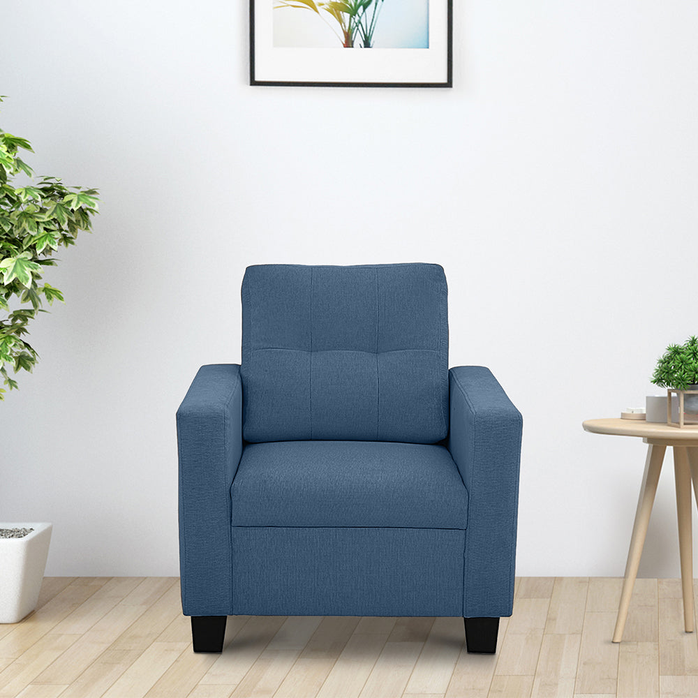 Ease Blue Fabric Sofa
