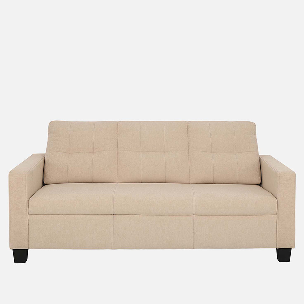 Ease Fabric Sofa | 3 seater | Beige |  Duroflex Furniture
