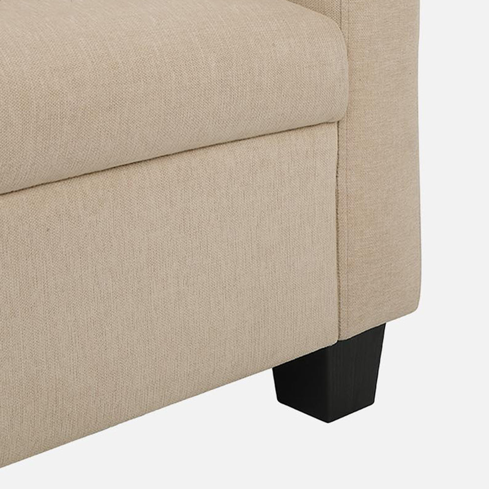 Ease Fabric Sofa | 3 seater | Beige |  Duroflex Furniture