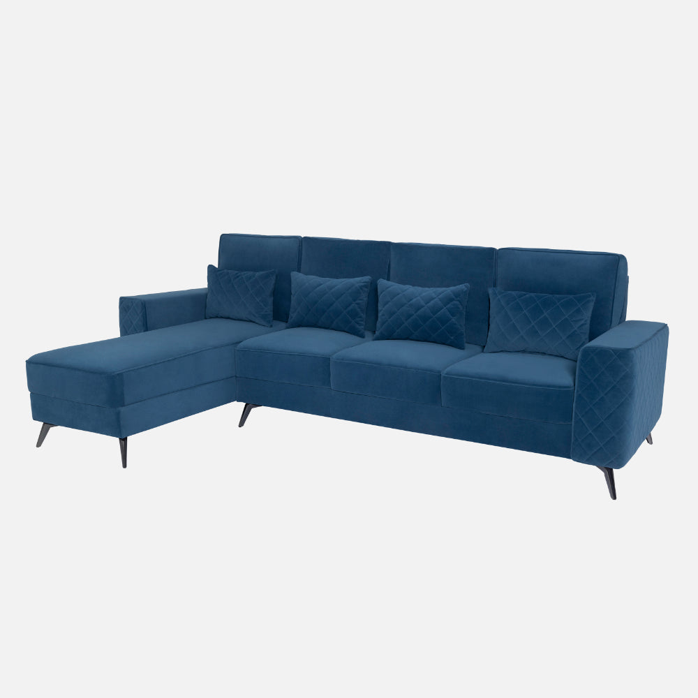 Eden Fabric Sofa | 3 seater | Sapphire Blue |  Duroflex Furniture