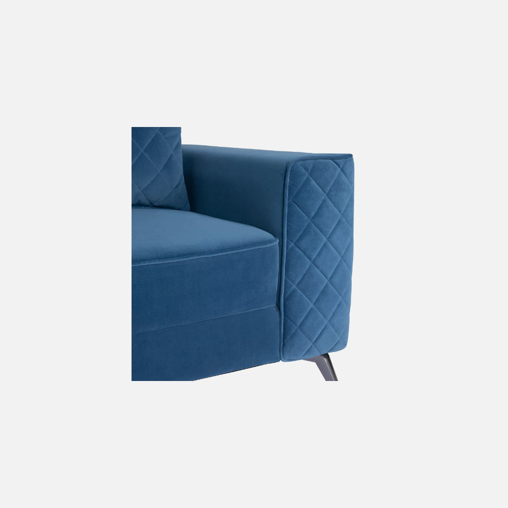 Eden Fabric Sofa | 3 seater | Sapphire Blue |  Duroflex Furniture