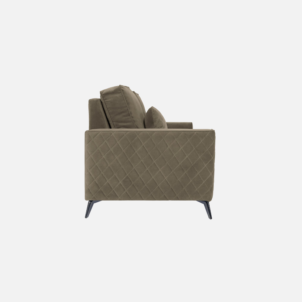 Eden Fabric Sofa | 3 seater | Quartz Brown |  Duroflex Furniture