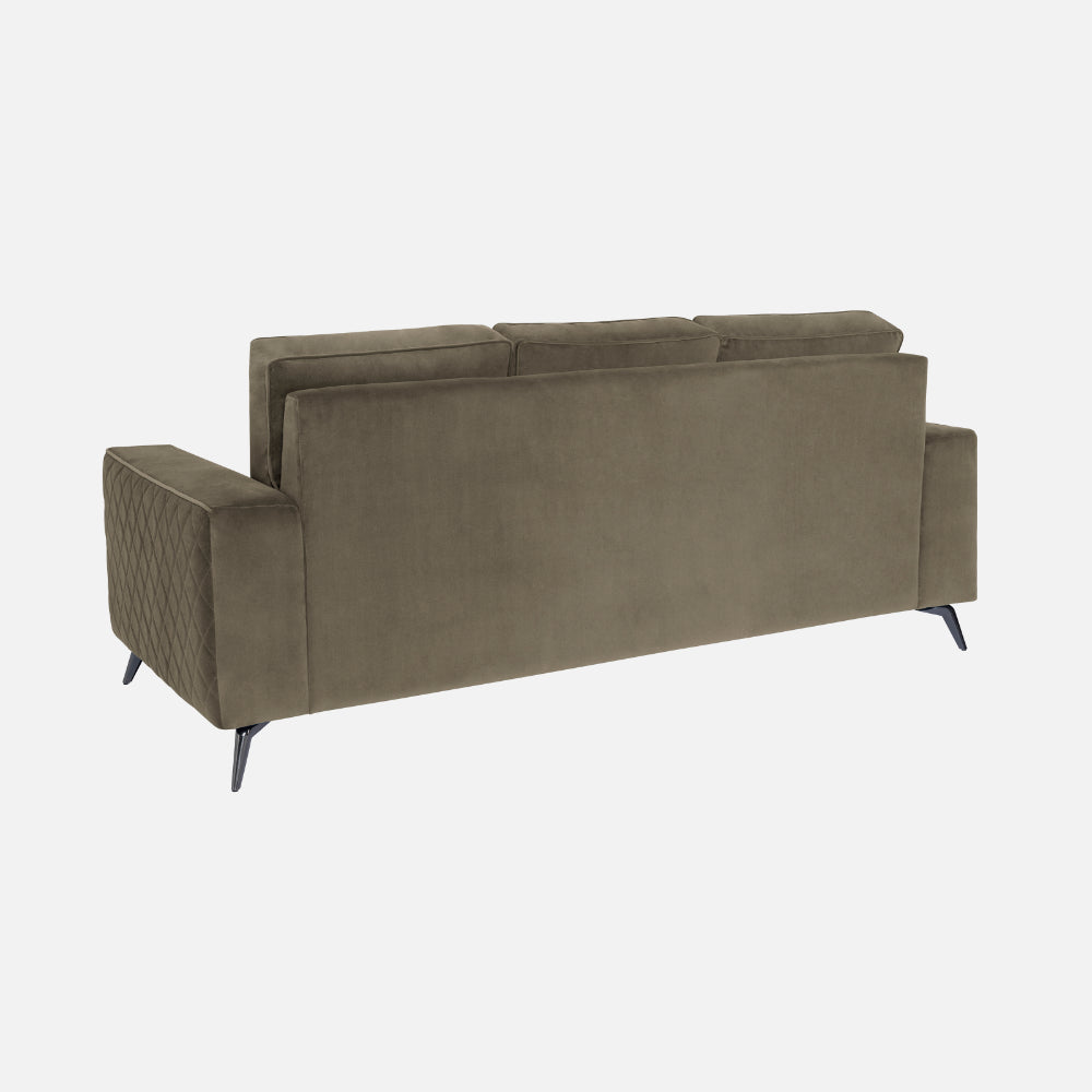 Eden Fabric Sofa | 3 seater | Quartz Brown | Duroflex Furniture