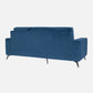 Eden Sapphire Blue Fabric 2 Seater Sofa With Lounger
