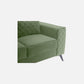 Eden Jade Green Fabric 2 Seater Sofa With Lounger