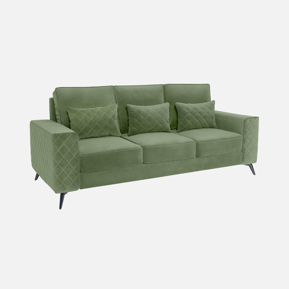 Eden Fabric Sofa | 3 seater | Green |  Duroflex Furniture