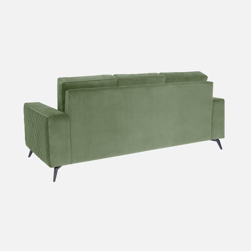 Eden Fabric Sofa | 3 seater | Green |  Duroflex Furniture