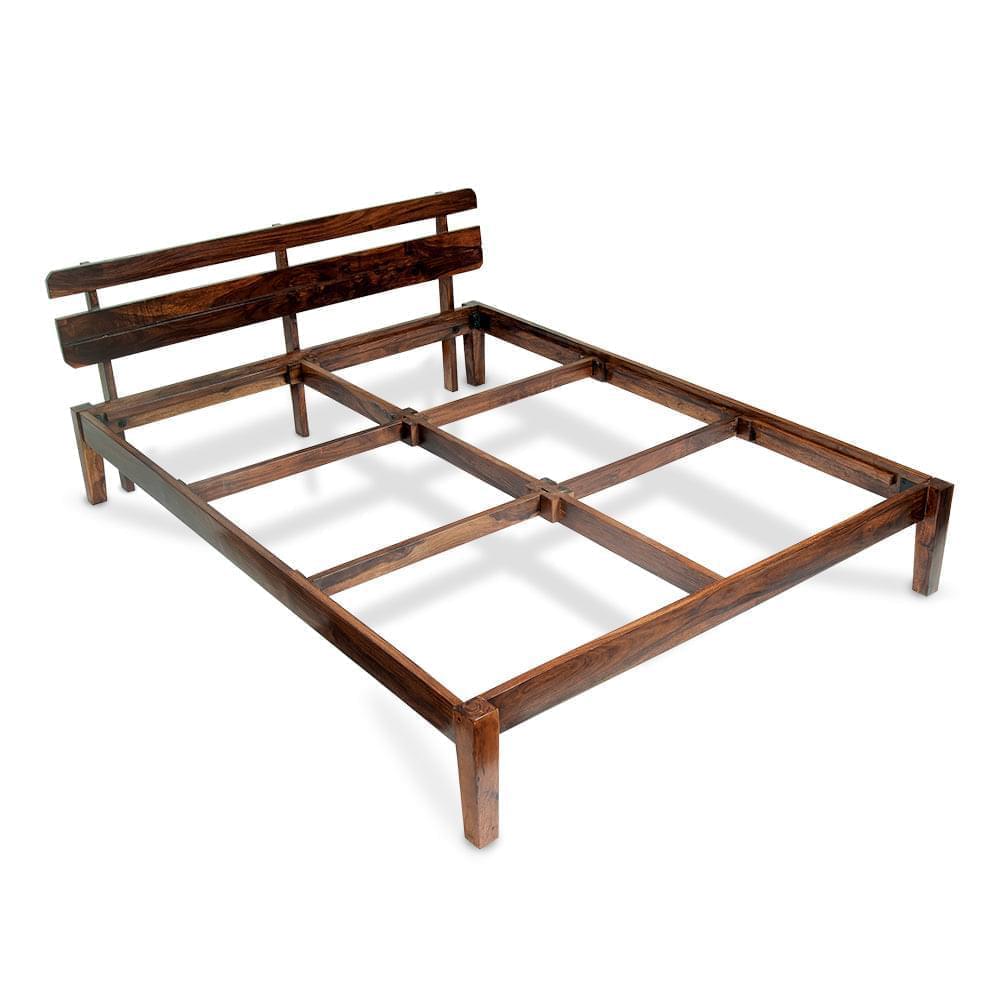 Admire Sheesham Wood Bed With Storage | Solid wood | Traditional design | Duroflex Furniture